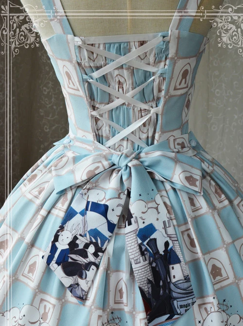 Magic Tea Party War Of Thrones Series Printing Classic Lolita Sling Dress Version 1 8 Magic Tea Party War Of Thrones Series Printing Classic Lolita Sling Dress Version 1 - Image 6