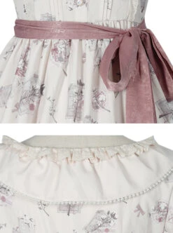 Everlasting Love Series OP Daily Elegant Flowers Printing Classic Lolita Short Sleeve Dress -MIMY Lolita Shop 8 500x672 233