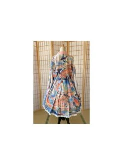 Chinese Style Delicate Gilt Graphic Print Decoration Pleated Bow Knot Classic Lolita Slip Dress Set -MIMY Lolita Shop 8 500x672 294