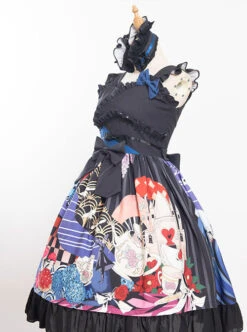 Magic Tea Party Breeze Alice Series JSK Bowknot Classic Lolita Sling Dress -MIMY Lolita Shop 8 500x672 307