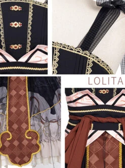 Mythical Animals Fight Series JSK Classic Lolita Sling Dress -MIMY Lolita Shop 8 500x672 308