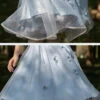 Iris Flower Series OP Butterfly Sleeve Embroidery Blue Classic Lolita Short Sleeve Dress -MIMY Lolita Shop 8 500x672 317