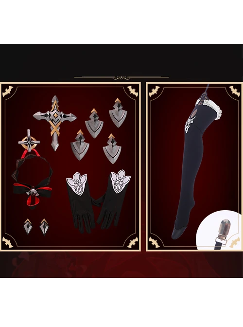 Honkai Impact 3 Delissa Gothic Dress Cosplay Set 9 Honkai Impact 3 Delissa Gothic Dress Cosplay Set - Image 7