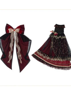 Eye Of Red Heart Series JSK Retro Palace Gothic Lolita Dress -MIMY Lolita Shop 8 500x672 55