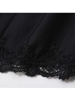 Little Stand Collar Concise Gothic Lolita Long Sleeve Dress -MIMY Lolita Shop 8 500x672 79
