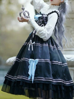 The Little Witch Poem Series Sweet Lolita Sling Dress And Shirt Set -MIMY Lolita Shop 9 500x672 113
