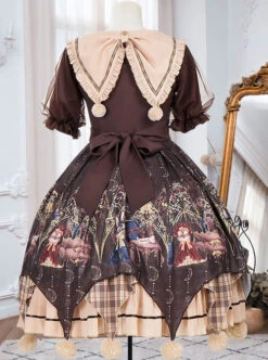 Pharmacist Series OP Doll Collar Sweet Lolita Short Sleeve Dress -MIMY Lolita Shop 9 500x672 118