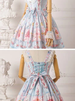Blueberry Berry Series JSK Little High Waist Sweet Lolita Sling Dress -MIMY Lolita Shop 9 500x672 130