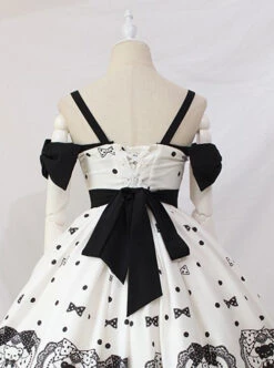 Black Sugar Bear Series Bowknot Sweet Lolita Sling Dress -MIMY Lolita Shop 9 500x672 135