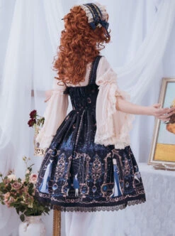 Astrology College Series PrintingJSK Classic Lolita Sling Dress -MIMY Lolita Shop 9 500x672 148