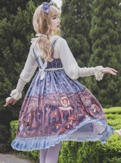 Alice Dark Forest Series JSK High Waist Classic Lolita Sling Long Dress 15 Alice Dark Forest Series JSK High Waist Classic Lolita Sling Long Dress -MIMY Lolita Shop 9 500x672 154