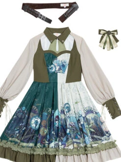 Abyss Series OP Classic Lolita Long Sleeve Dress -MIMY Lolita Shop 9 500x672 156