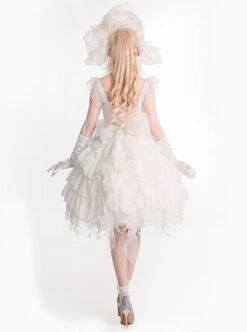 Snow Series JSK Solid Color Layered Pleated Lace Jacquard Star Embroidery Hem Bow Knot Decoration Sequin Pearl Classic Lolita Dress 21 Snow Series JSK Solid Color Layered Pleated Lace Jacquard Star Embroidery Hem Bow Knot Decoration Sequin Pearl Classic Lolita Dress -MIMY Lolita Shop 9 500x672 182