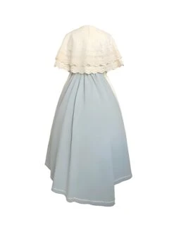 Vintage Gentle Rustic Style Square Neck Lace Decoration Flower Vines Embroidered Front Short Back Long Hem Classic Lolita Sleeveless Dress Set -MIMY Lolita Shop 9 500x672 192