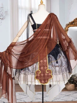 Mythical Animals Fight Series JSK Classic Lolita Sling Dress -MIMY Lolita Shop 9 500x672 199