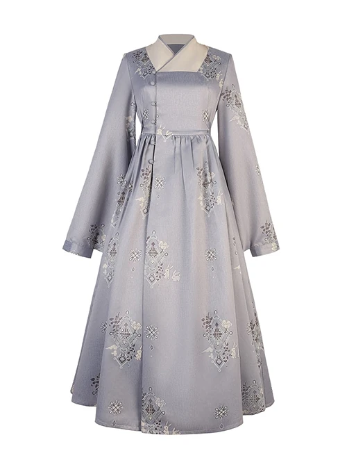 Pharmacy In The Clouds Series Chinese Style Han Elements Forest Vibes Gentle Sweet Light Purple Lolita Dress Apricot Overskirt Two Piece Set 3 Pharmacy In The Clouds Series Chinese Style Han Elements Forest Vibes Gentle Sweet Light Purple Lolita Dress Apricot Overskirt Two Piece Set