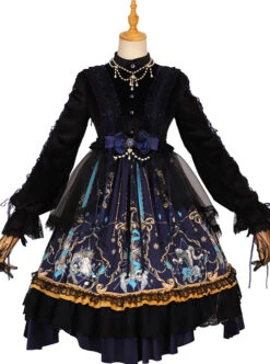 Divine Salvation Series OP Printing Retro Gothic Lolita Long Sleeve Dress Set 26 Divine Salvation Series OP Printing Retro Gothic Lolita Long Sleeve Dress Set -MIMY Lolita Shop 9 500x672 41