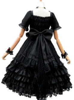 Swan Lake Series Lace Gothic Lolita Short Sleeve Dress -MIMY Lolita Shop 9 500x672 59