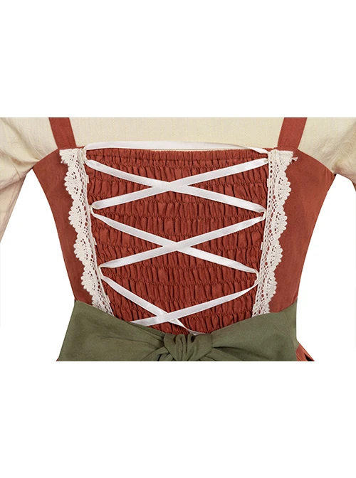 Pure Color Pastoral Style Stitching Design Sweet Lolita Sling Dress 7 Pure Color Pastoral Style Stitching Design Sweet Lolita Sling Dress - Image 5