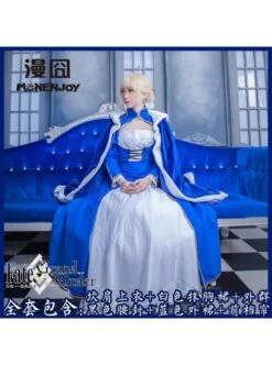 Fate/Grand Order Saber Series Lolita Blue Cosplay Long Sleeve Dress -MIMY Lolita Shop TB1j0UZcBDH8KJjy1zeXXXjepXa 0 item pic 500x672 1